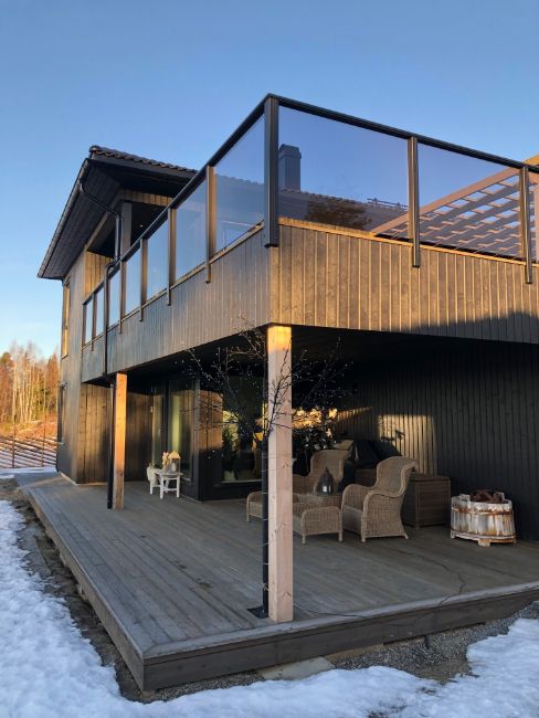 Hus med terrasse